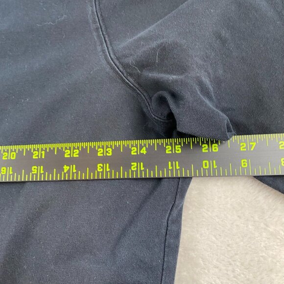 Lands End Men's T-Shirt XXL Super-T Long Sleeve Crewneck Black 100% Cotton Gorpc - Picture 4 of 6